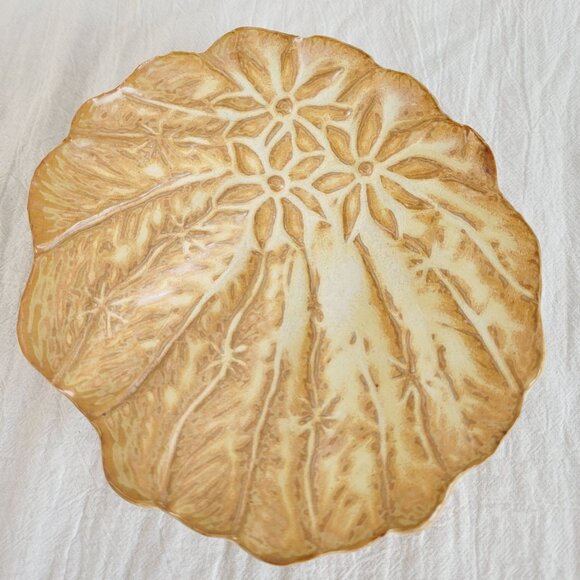 Studio Pottery Ceramic Floral Vintage Trinket Soap Change Console Table Dish - Picture 2 of 5